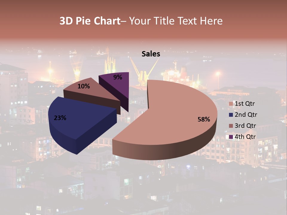 Colorful Blue Rangoon PowerPoint Template