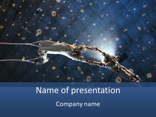 A Powerpoint Presentation With A Sky Background PowerPoint Template