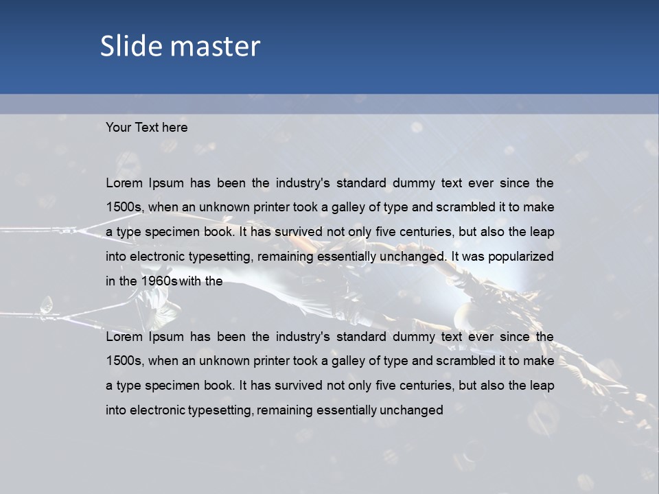 A Powerpoint Presentation With A Sky Background PowerPoint Template