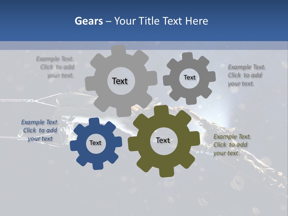 A Powerpoint Presentation With A Sky Background PowerPoint Template