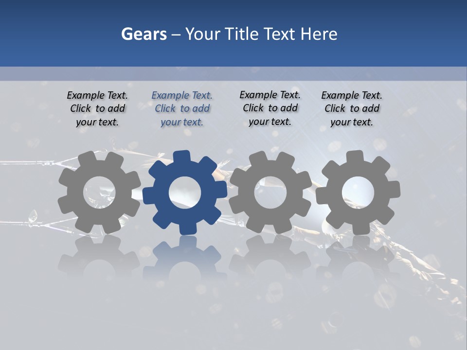 A Powerpoint Presentation With A Sky Background PowerPoint Template