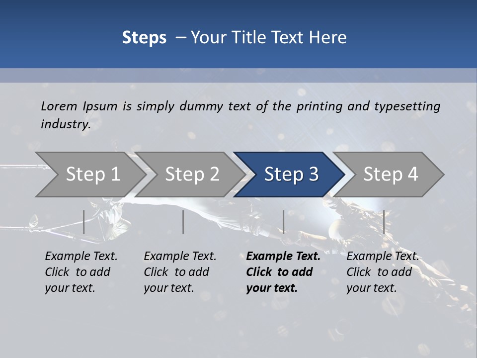 A Powerpoint Presentation With A Sky Background PowerPoint Template