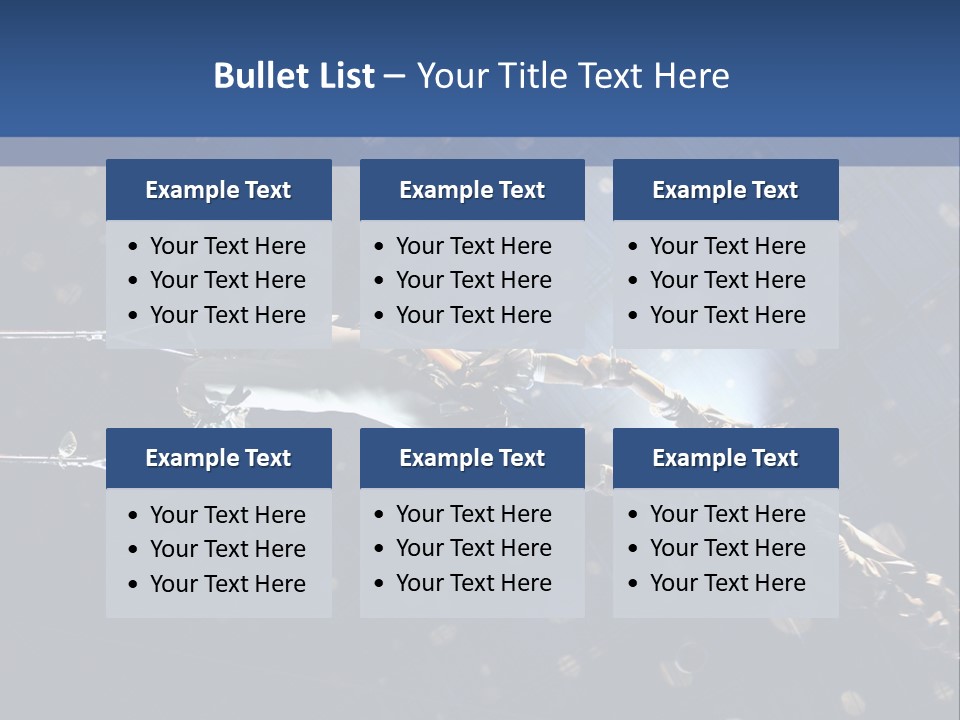 A Powerpoint Presentation With A Sky Background PowerPoint Template