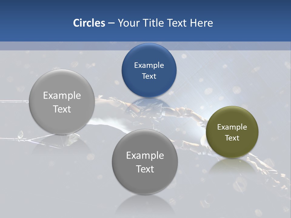A Powerpoint Presentation With A Sky Background PowerPoint Template