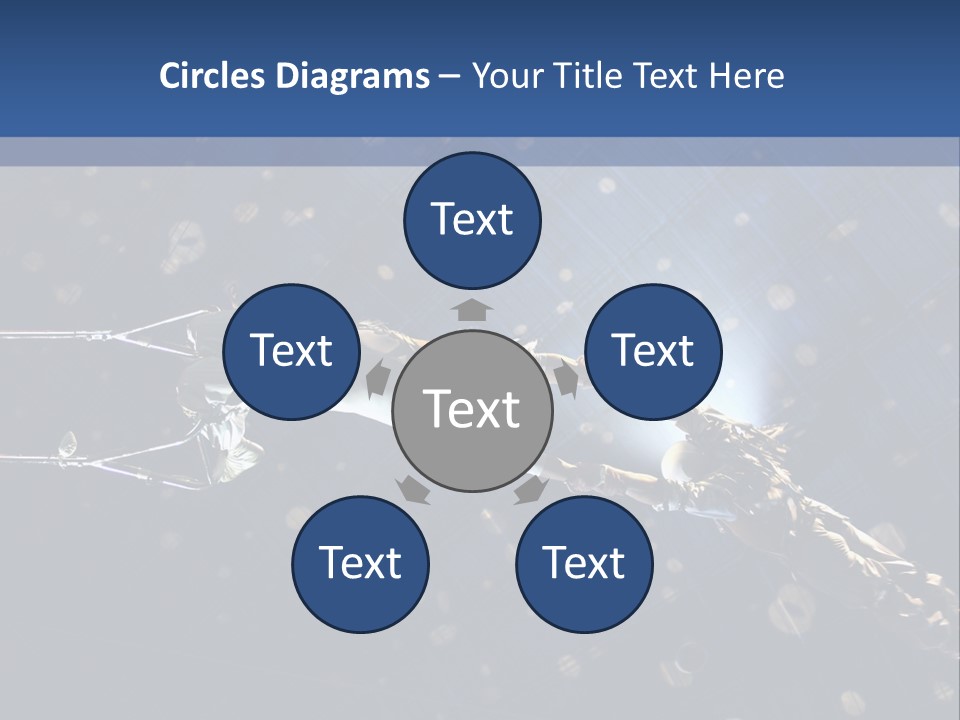 A Powerpoint Presentation With A Sky Background PowerPoint Template