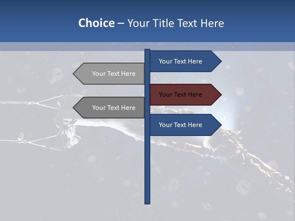 A Powerpoint Presentation With A Sky Background PowerPoint Template