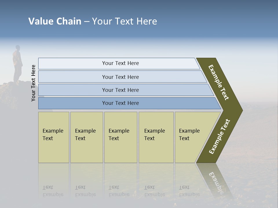 A Man Standing On Top Of A Large Rock PowerPoint Template
