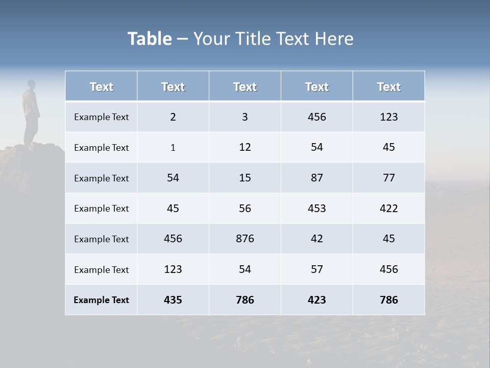 A Man Standing On Top Of A Large Rock PowerPoint Template