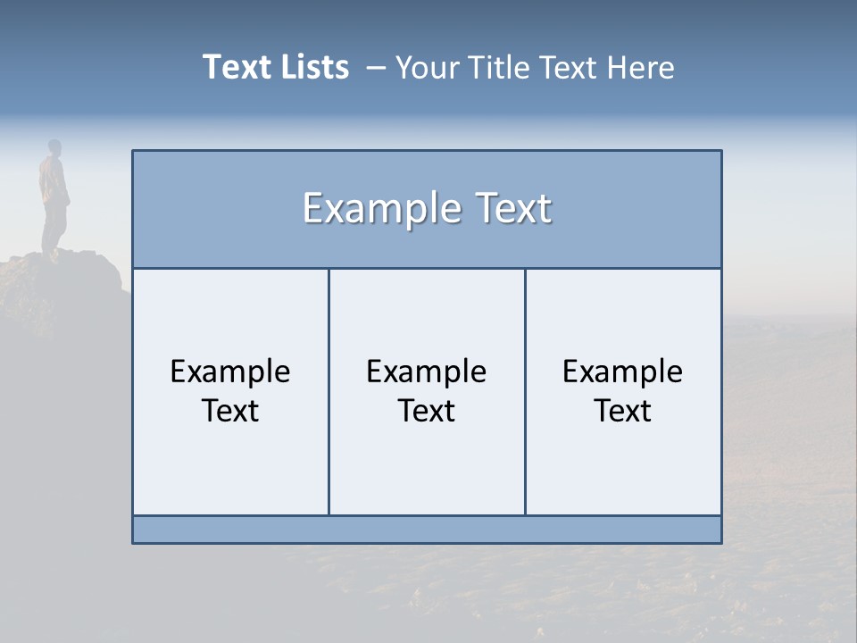 A Man Standing On Top Of A Large Rock PowerPoint Template