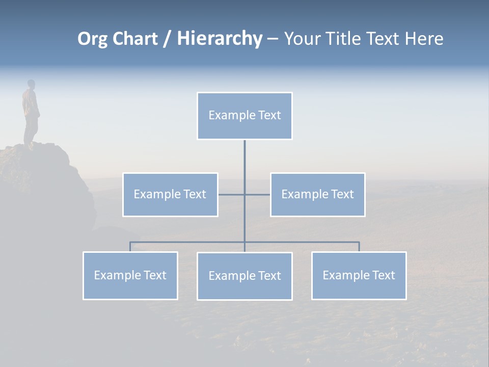 A Man Standing On Top Of A Large Rock PowerPoint Template