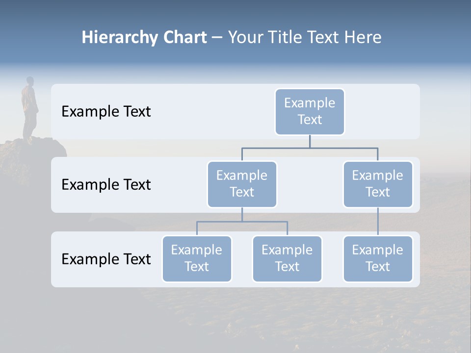 A Man Standing On Top Of A Large Rock PowerPoint Template