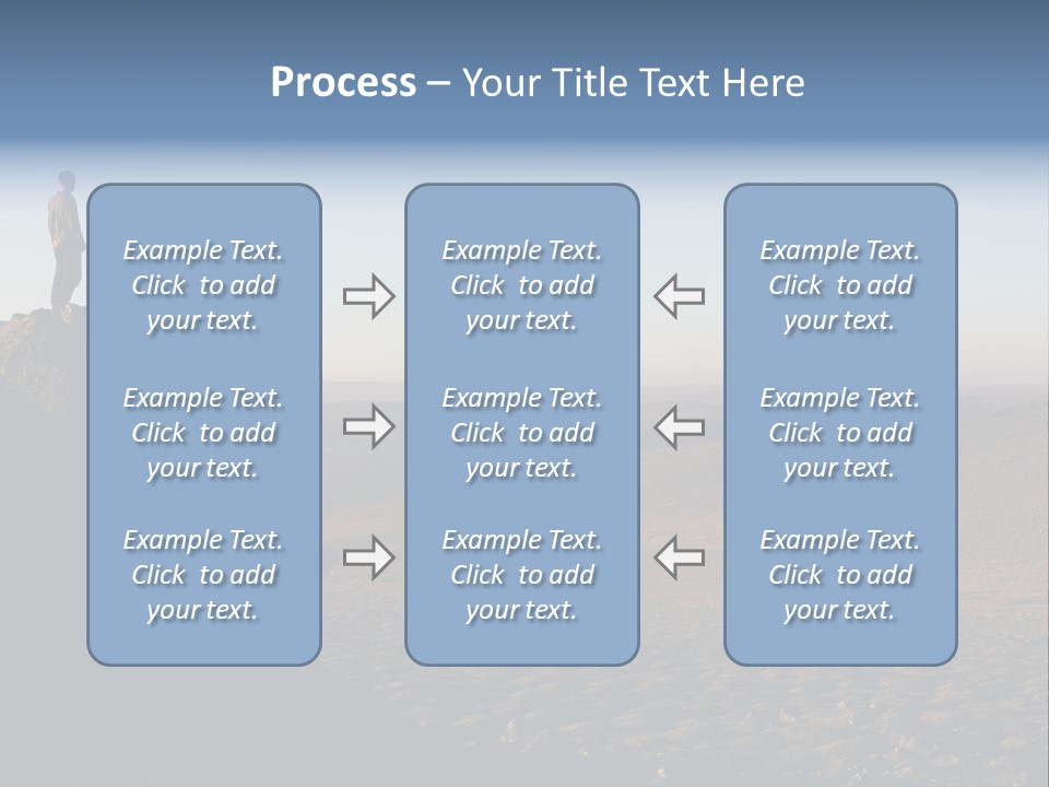 A Man Standing On Top Of A Large Rock PowerPoint Template