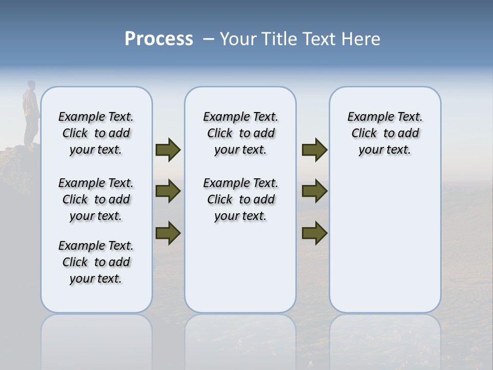 A Man Standing On Top Of A Large Rock PowerPoint Template