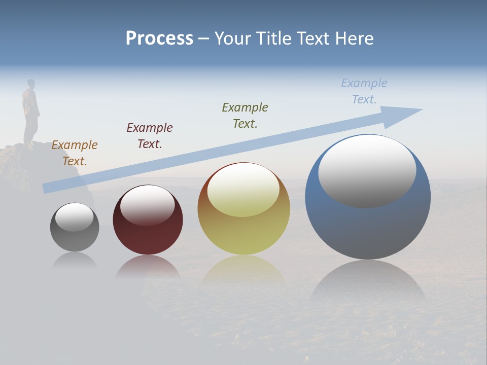 A Man Standing On Top Of A Large Rock PowerPoint Template