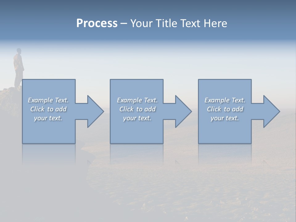 A Man Standing On Top Of A Large Rock PowerPoint Template