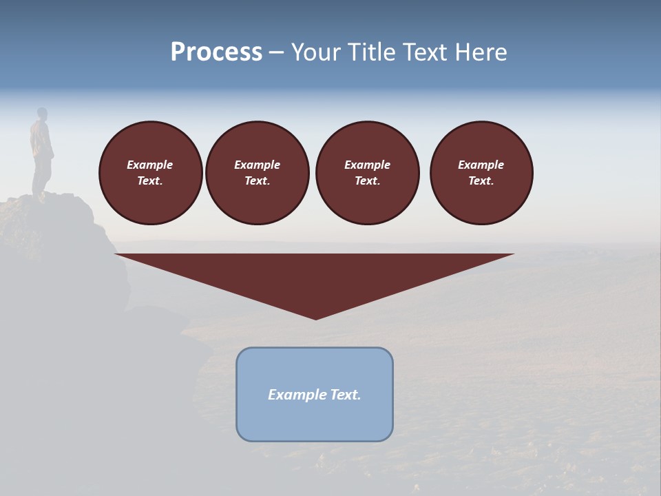 A Man Standing On Top Of A Large Rock PowerPoint Template