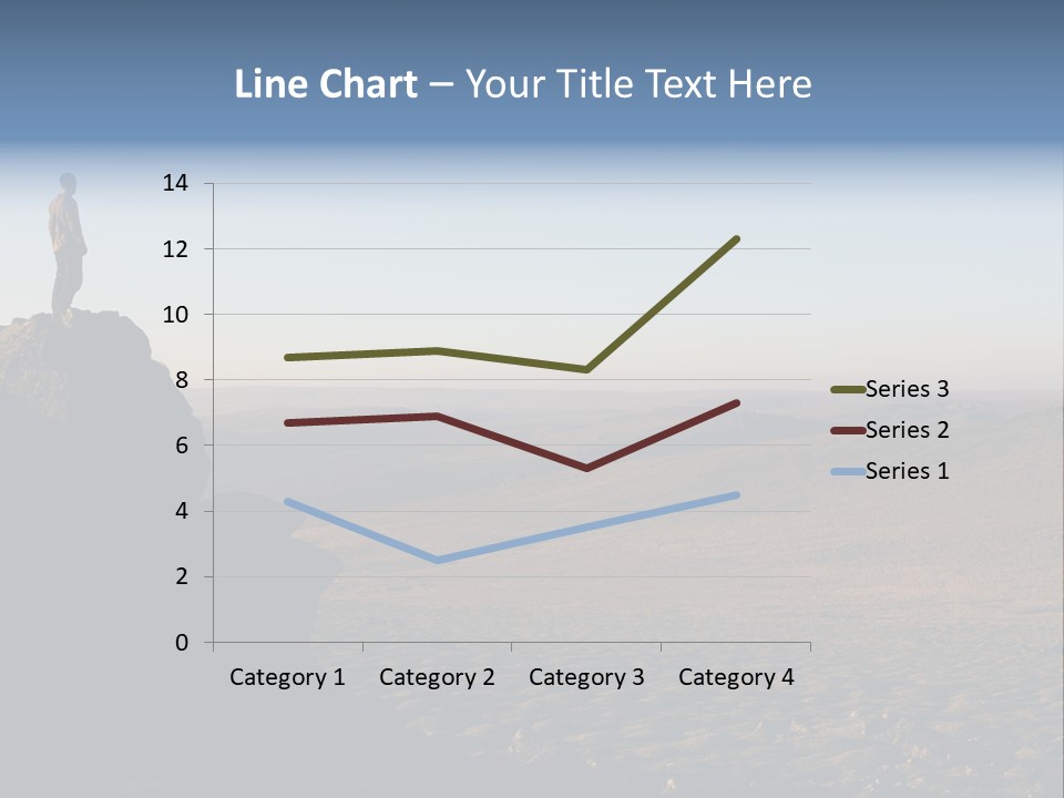 A Man Standing On Top Of A Large Rock PowerPoint Template