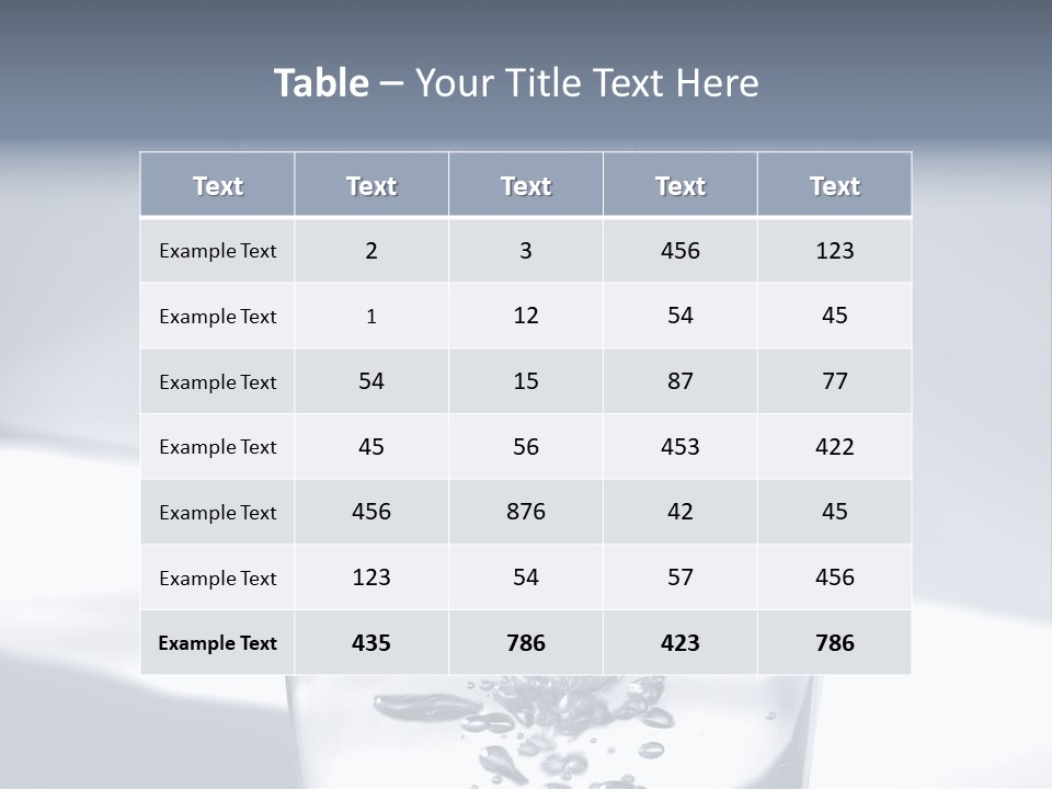 Dehydrated Clean Cold PowerPoint Template