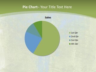 A Green And Blue Background With A Tree In The Center PowerPoint Template