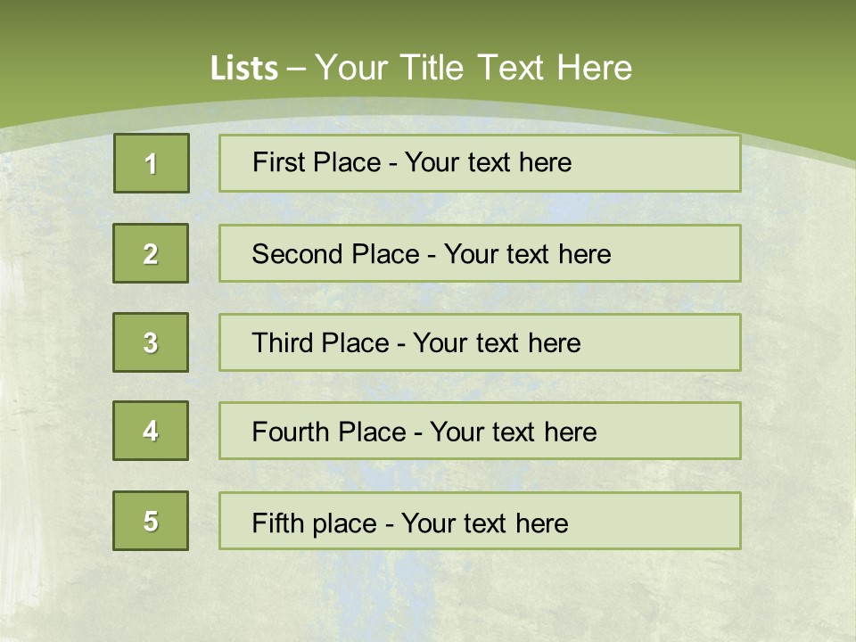 A Green And Blue Background With A Tree In The Center PowerPoint Template