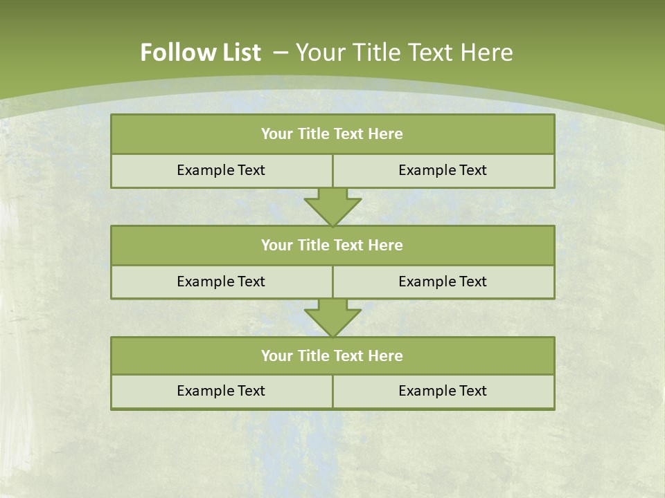 A Green And Blue Background With A Tree In The Center PowerPoint Template