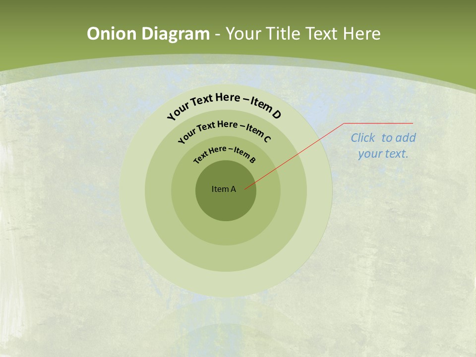 A Green And Blue Background With A Tree In The Center PowerPoint Template