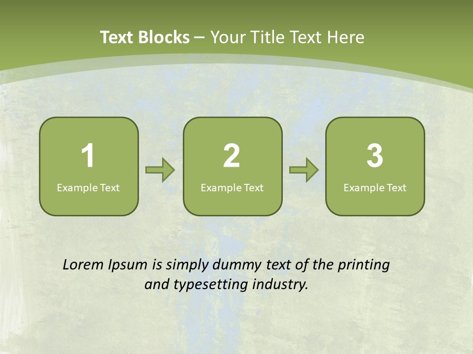 A Green And Blue Background With A Tree In The Center PowerPoint Template