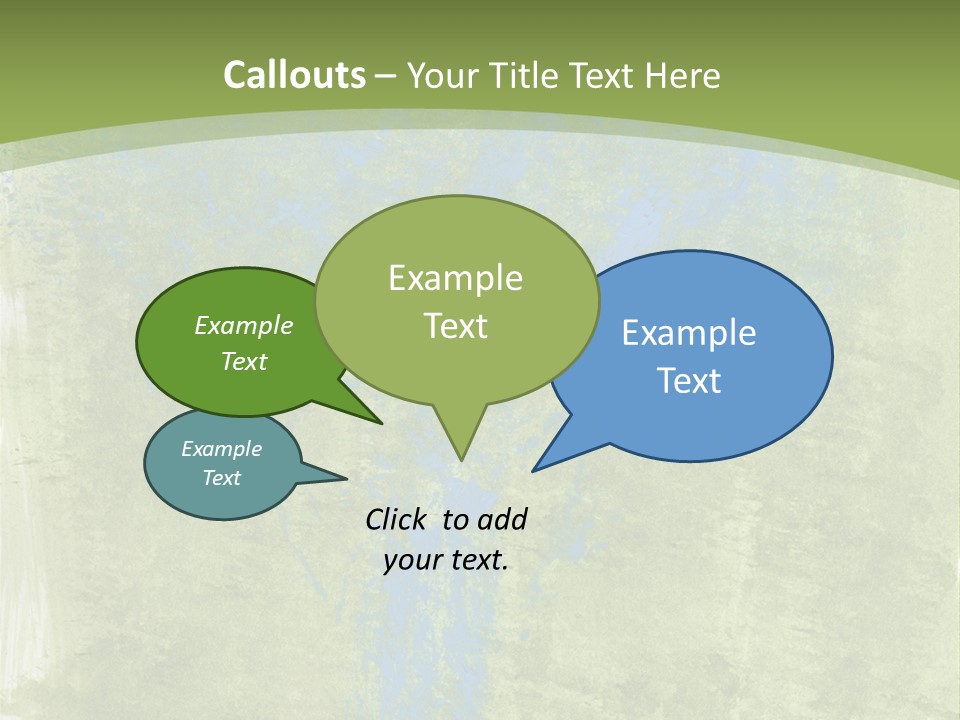 A Green And Blue Background With A Tree In The Center PowerPoint Template