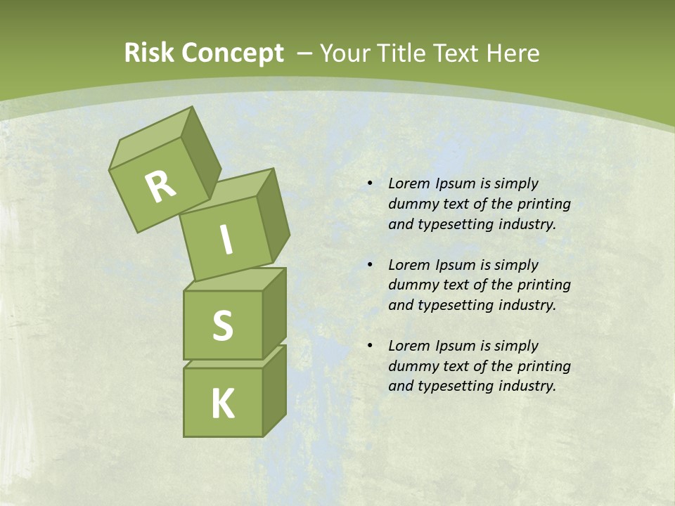 A Green And Blue Background With A Tree In The Center PowerPoint Template