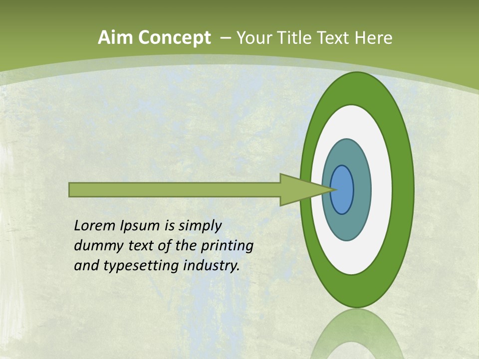 A Green And Blue Background With A Tree In The Center PowerPoint Template
