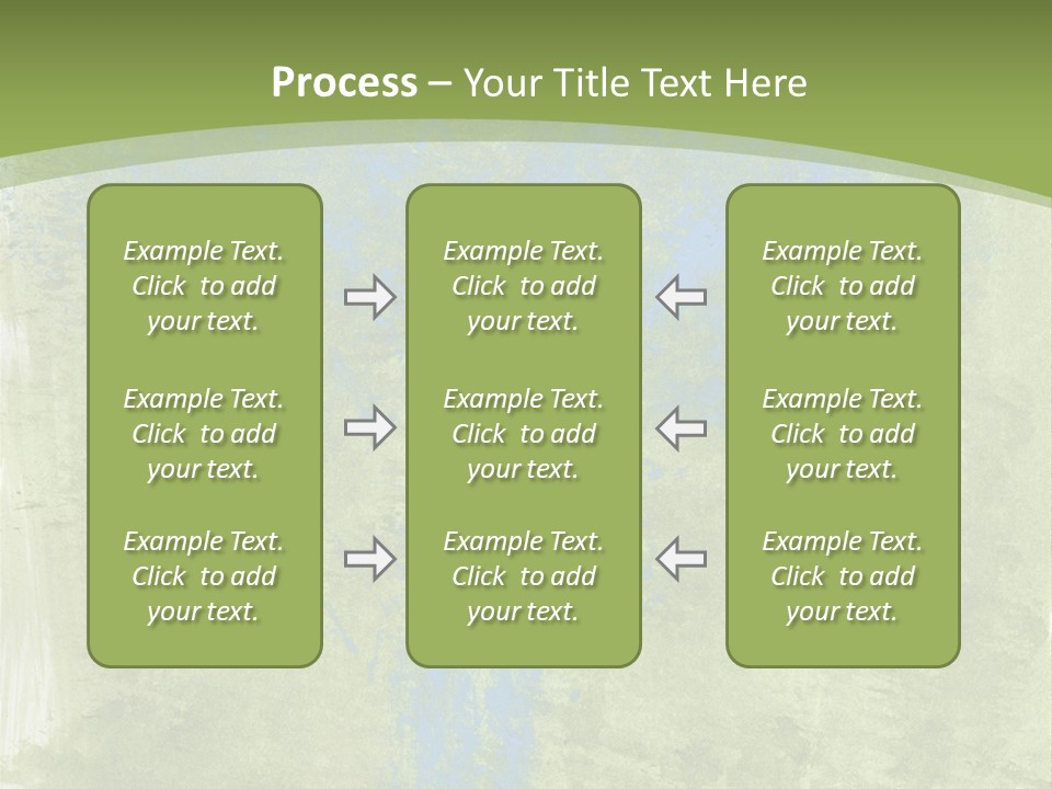 A Green And Blue Background With A Tree In The Center PowerPoint Template