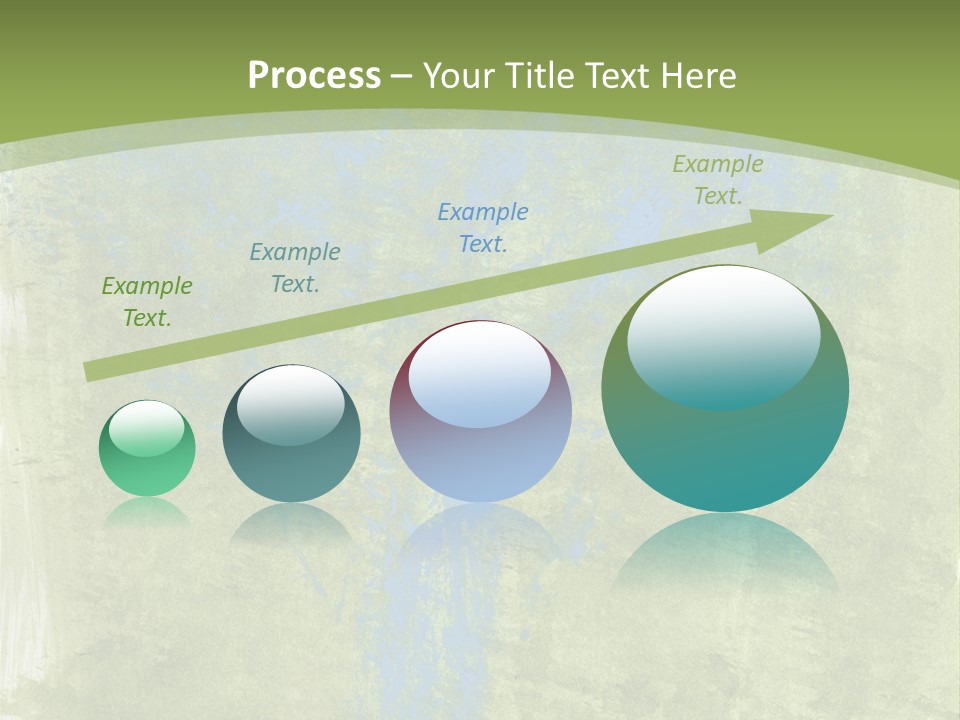 A Green And Blue Background With A Tree In The Center PowerPoint Template