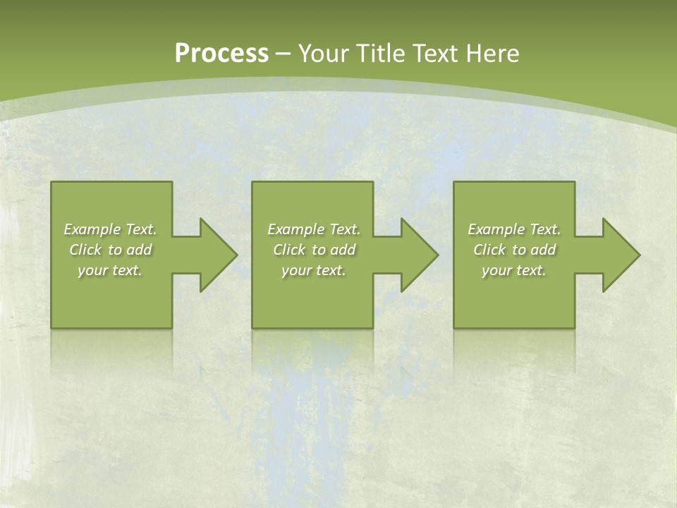 A Green And Blue Background With A Tree In The Center PowerPoint Template