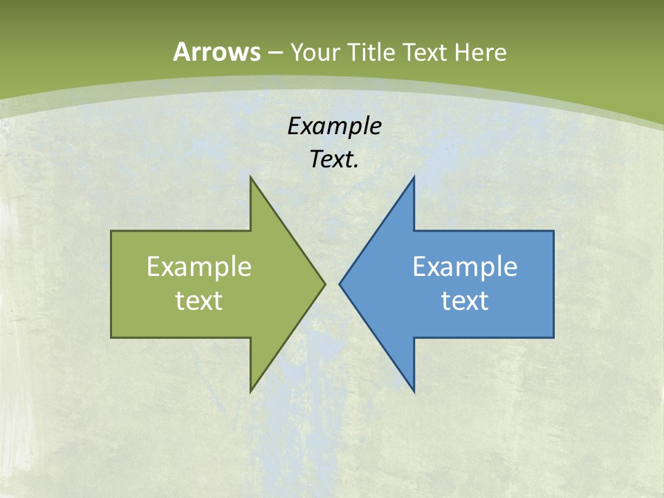 A Green And Blue Background With A Tree In The Center PowerPoint Template