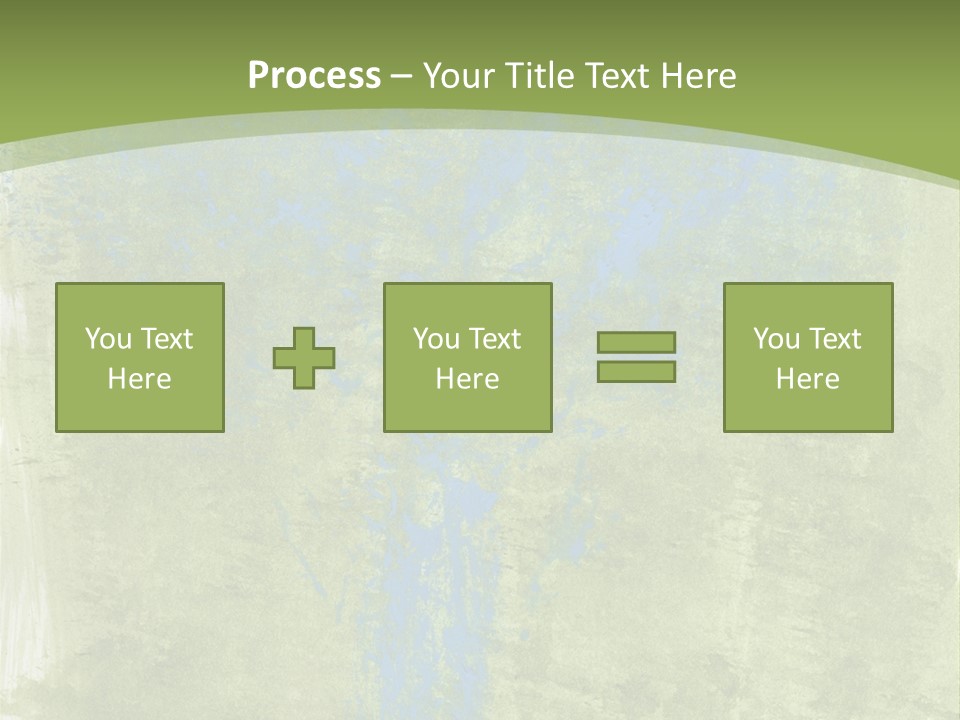 A Green And Blue Background With A Tree In The Center PowerPoint Template