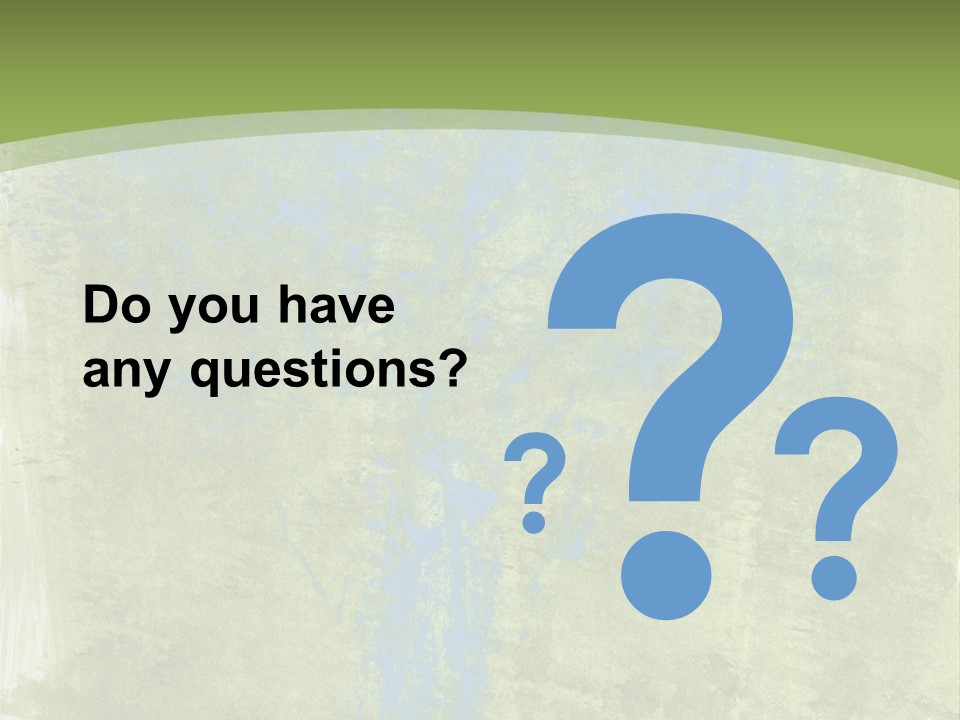 A Green And Blue Background With A Tree In The Center PowerPoint Template