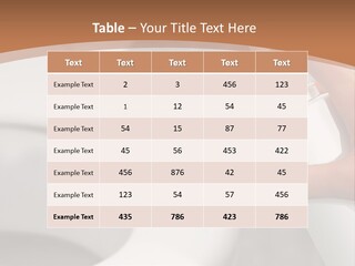 Table Inside Sit PowerPoint Template