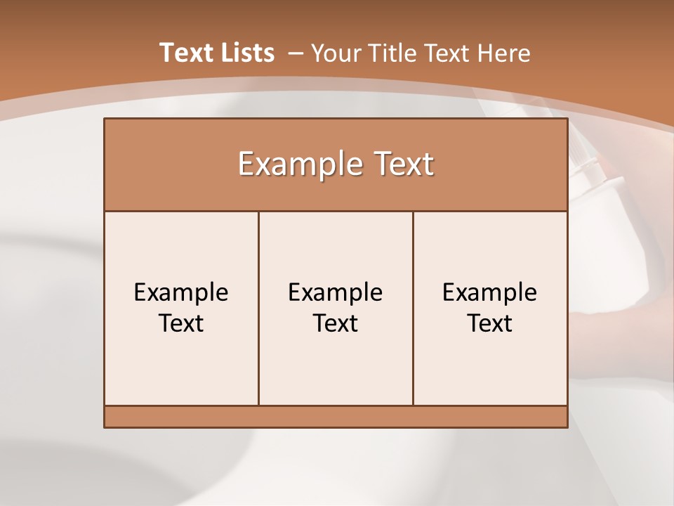 Table Inside Sit PowerPoint Template