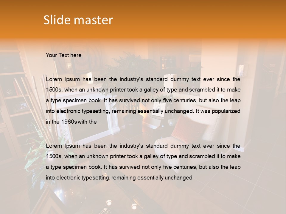 Table Inside Sit PowerPoint Template