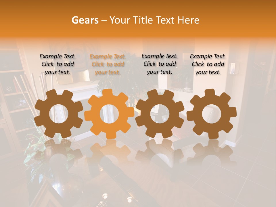 Table Inside Sit PowerPoint Template