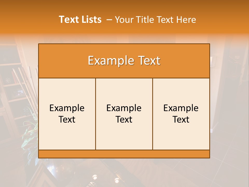 Table Inside Sit PowerPoint Template