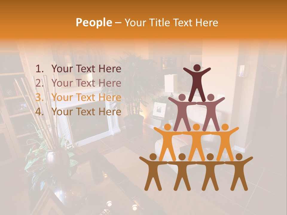 Table Inside Sit PowerPoint Template