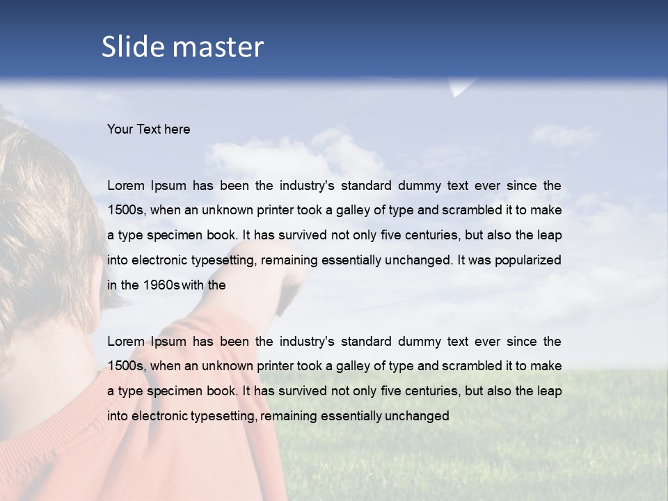 Away Youth Dart PowerPoint Template