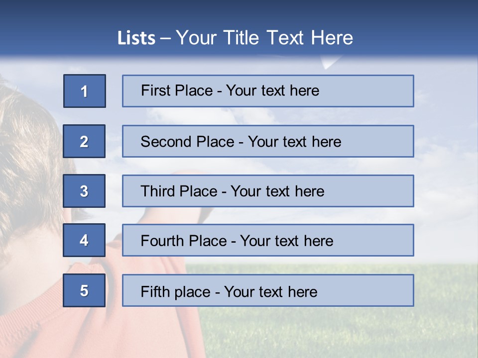 Away Youth Dart PowerPoint Template