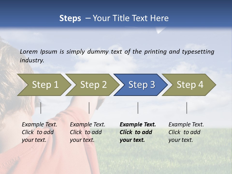 Away Youth Dart PowerPoint Template