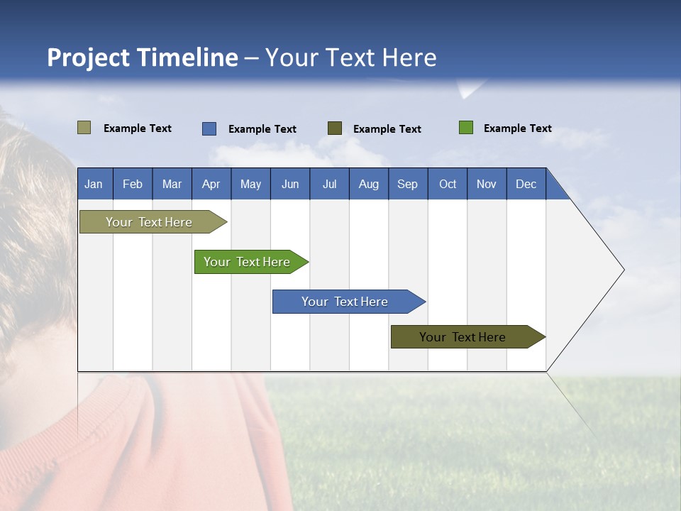 Away Youth Dart PowerPoint Template