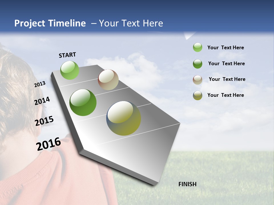 Away Youth Dart PowerPoint Template