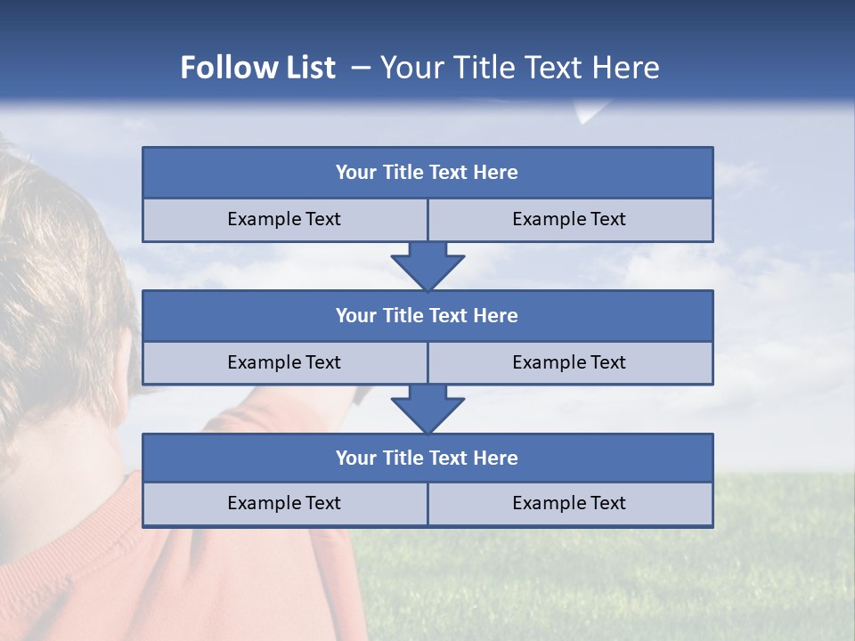 Away Youth Dart PowerPoint Template