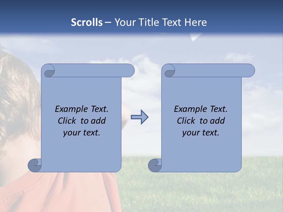 Away Youth Dart PowerPoint Template