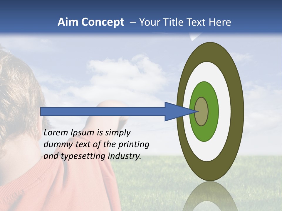 Away Youth Dart PowerPoint Template